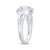 Thumbnail Image 2 of Multi-Diamond Heart-Shaped Ring 1/5 ct tw 10K White Gold