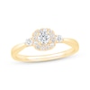 Thumbnail Image 0 of Diamond Cushion Frame Promise Ring 3/8 ct tw 10K Yellow Gold