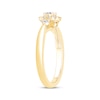 Thumbnail Image 1 of Diamond Cushion Frame Promise Ring 3/8 ct tw 10K Yellow Gold