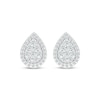 Thumbnail Image 2 of Lab-Grown Diamonds by KAY Pear-Shaped Multi-Stone Stud Earrings 1/3 ct tw 10K White Gold