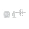 Thumbnail Image 1 of Lab-Grown Diamonds by KAY Cushion-Shaped Multi-Stone Stud Earrings 1/4 ct tw 10K White Gold