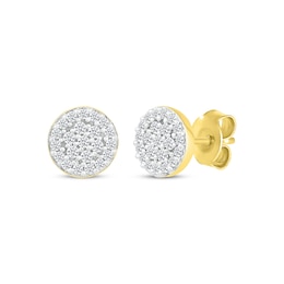 KAY Lab-Grown Diamonds Multi-Stone Stud Earrings 1/5 ct tw 10K Yellow Gold