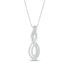 Thumbnail Image 1 of KAY Lab-Grown Diamonds Double Swirl Necklace 1/3 ct tw 10K White Gold 18&quot;