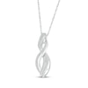 Thumbnail Image 2 of Lab-Grown Diamonds by KAY Double Swirl Necklace 1/3 ct tw 10K White Gold 18&quot;