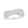 Thumbnail Image 1 of Lab-Grown Diamonds by KAY Crossover Ring 5/8 ct tw 10K White Gold