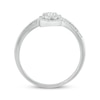 Thumbnail Image 1 of Lab-Created Diamonds by KAY Teardrop Bypass Ring 1/2 ct tw 10K White Gold