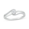 Thumbnail Image 1 of Lab-Grown diamonds by KAY Bypass Promise Ring 1/5 ct tw 10K White Gold