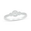 Thumbnail Image 1 of Lab-Grown diamonds by KAY Halo Promise Ring 1/4 ct tw 10K White Gold