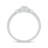 Thumbnail Image 2 of Lab-Grown diamonds by KAY Halo Promise Ring 1/4 ct tw 10K White Gold