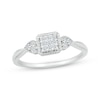 Thumbnail Image 1 of Lab-Grown diamonds by KAY Cushion-Shaped Multi-Stone Promise Ring 1/8 ct tw 10K White Gold