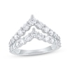 Thumbnail Image 1 of Lab-Grown Diamonds by KAY Two-Row Chevron Fashion Ring 1-1/2 ct tw 10K White Gold