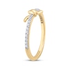 Thumbnail Image 2 of Diamond Barbed Wire Ring 1/6 ct tw 10K Yellow Gold