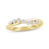 Thumbnail Image 1 of Lab-Grown Diamonds by KAY Crossover Wave Fashion Ring 1/4 ct tw 10K Yellow Gold