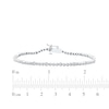 Thumbnail Image 5 of Lab-Grown Diamonds by KAY Line Bracelet 1/2 ct tw 10K White Gold 7.25&quot;