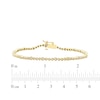 Thumbnail Image 4 of Lab-Grown Diamonds by KAY Line Bracelet 1/2 ct tw 10K Yellow Gold 7.25"