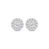 Thumbnail Image 2 of Lab-Grown Diamonds by KAY Halo Stud Earrings 3/4 ct tw 10K White Gold