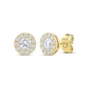 Thumbnail Image 1 of Lab-Grown Diamonds by KAY Halo Stud Earrings 3/4 ct tw 10K Yellow Gold