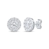 Thumbnail Image 0 of Lab-Created Diamonds by KAY Halo Stud Earrings 1-1/2 ct tw 10K White Gold