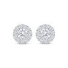 Thumbnail Image 1 of Lab-Created Diamonds by KAY Halo Stud Earrings 1-1/2 ct tw 10K White Gold