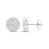 Thumbnail Image 2 of Lab-Created Diamonds by KAY Halo Stud Earrings 1-1/2 ct tw 10K White Gold