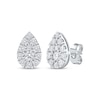 Thumbnail Image 1 of Lab-Grown Diamonds by KAY Multi-Stone Pear-Shaped Stud Earrings 3/4 ct tw 10K White Gold