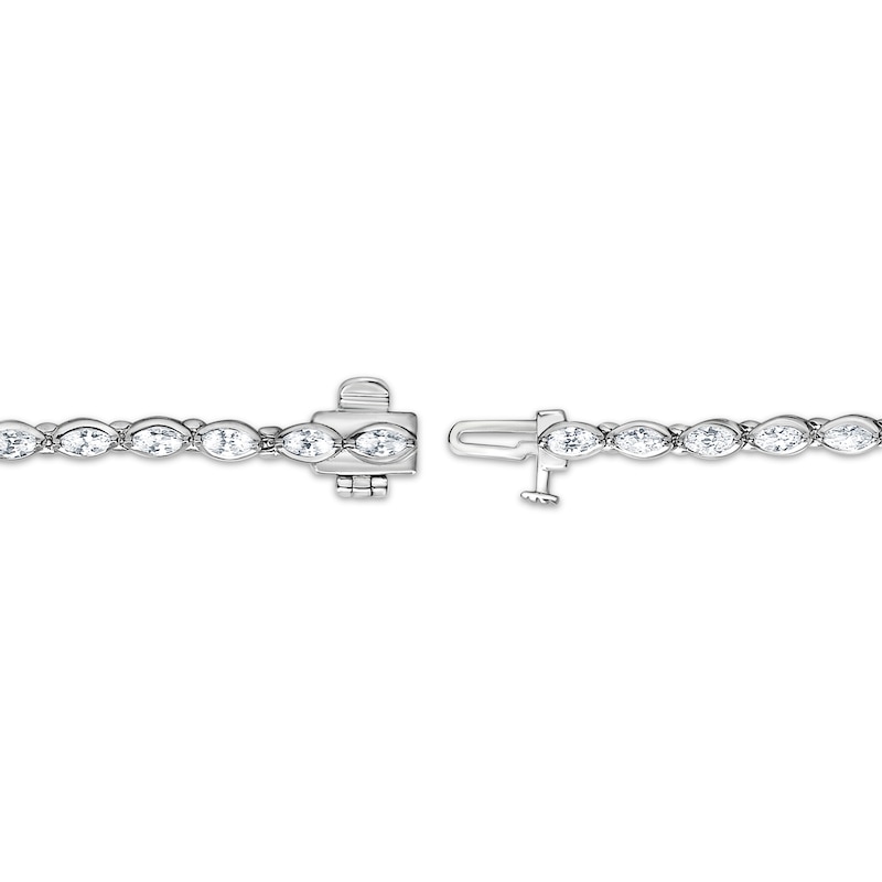 Lab-Grown Diamonds by KAY Marquise-Cut Diamond Bracelet 2-1/2 ct tw 10K White Gold 7"