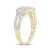 Thumbnail Image 1 of Diamond Crossover Infinity Ring 1/4 ct tw 10K Yellow Gold