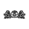 Thumbnail Image 4 of Disney Treasures Hocus Pocus Black & White Diamond Winged Skull Ring 1/5 ct tw Black Rhodium Sterling Silver