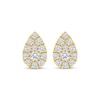 Thumbnail Image 2 of Lab-Grown Diamonds by KAY Multi-Stone Pear-Shaped Stud Earrings 3/4 ct tw 10K Yellow Gold