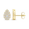 Thumbnail Image 3 of Lab-Grown Diamonds by KAY Multi-Stone Pear-Shaped Stud Earrings 3/4 ct tw 10K Yellow Gold