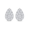 Thumbnail Image 2 of Lab-Grown Diamonds by KAY Multi-Stone Pear-Shaped Stud Earrings 2 ct tw 10K White Gold