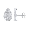 Thumbnail Image 3 of Lab-Grown Diamonds by KAY Multi-Stone Pear-Shaped Stud Earrings 2 ct tw 10K White Gold