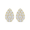 Thumbnail Image 2 of Lab-Grown Diamonds by KAY Multi-Stone Pear-Shaped Stud Earrings 2 ct tw 10K Yellow Gold