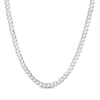 Thumbnail Image 1 of Diamond-Cut Solid Curb Chain Necklace 7mm 100% Repurposed Sterling Silver 22&quot;