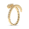 Thumbnail Image 2 of Baguette & Round-Cut Diamond Flex Ring 1/4 ct tw 10K Yellow Gold