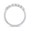 Thumbnail Image 2 of Baguette & Round-Cut Diamond Anniversary Ring 1/5 ct tw 10K White Gold