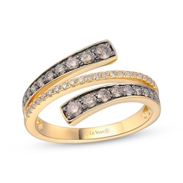 Le Vian Good Karma Diamond Bypass Ring 5/8 ct tw 14K Honey Gold