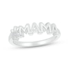 Thumbnail Image 1 of &quot;Mama&quot; Diamond Accent Paw Print Ring Sterling Silver