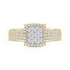 Thumbnail Image 3 of Baguette & Round-Cut Multi-Diamond Ring 1/3 ct tw 10K Yellow Gold