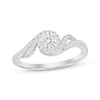 Thumbnail Image 1 of Diamond Bypass Promise Ring 1/4 ct tw 10K White Gold