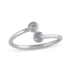 Thumbnail Image 0 of Diamond Accent Bypass Circles Ring 10K White Gold