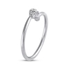 Thumbnail Image 2 of Multi-Diamond Teardrop Bypass Ring 1/20 ct tw 10K White Gold