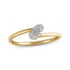 Thumbnail Image 1 of Multi-Diamond Teardrop Ring 1/20 ct tw 10K Yellow Gold