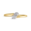 Thumbnail Image 3 of Multi-Diamond Teardrop Ring 1/20 ct tw 10K Yellow Gold