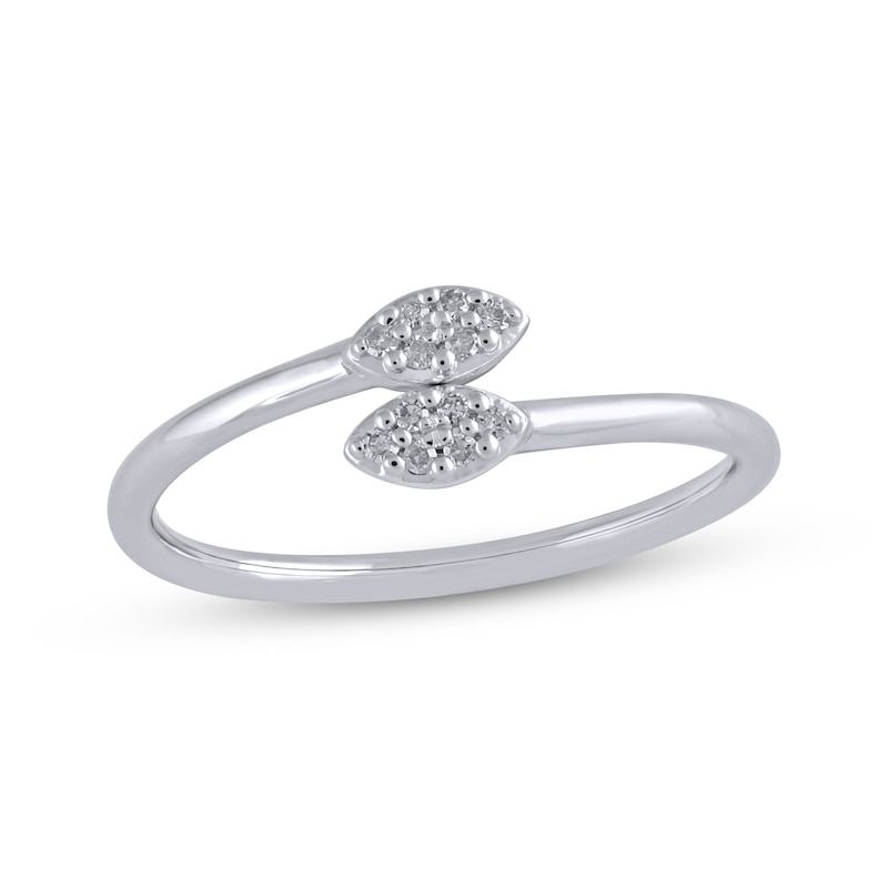 Main Image 1 of Multi-Diamond Marquise Ring 1/15 ct tw 10K White Gold