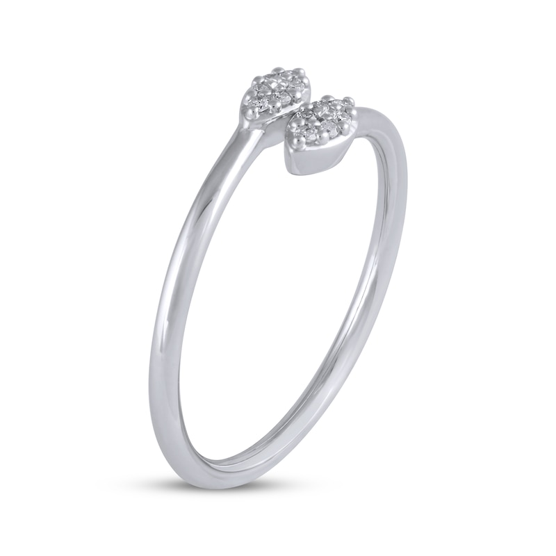 Main Image 2 of Multi-Diamond Marquise Ring 1/15 ct tw 10K White Gold