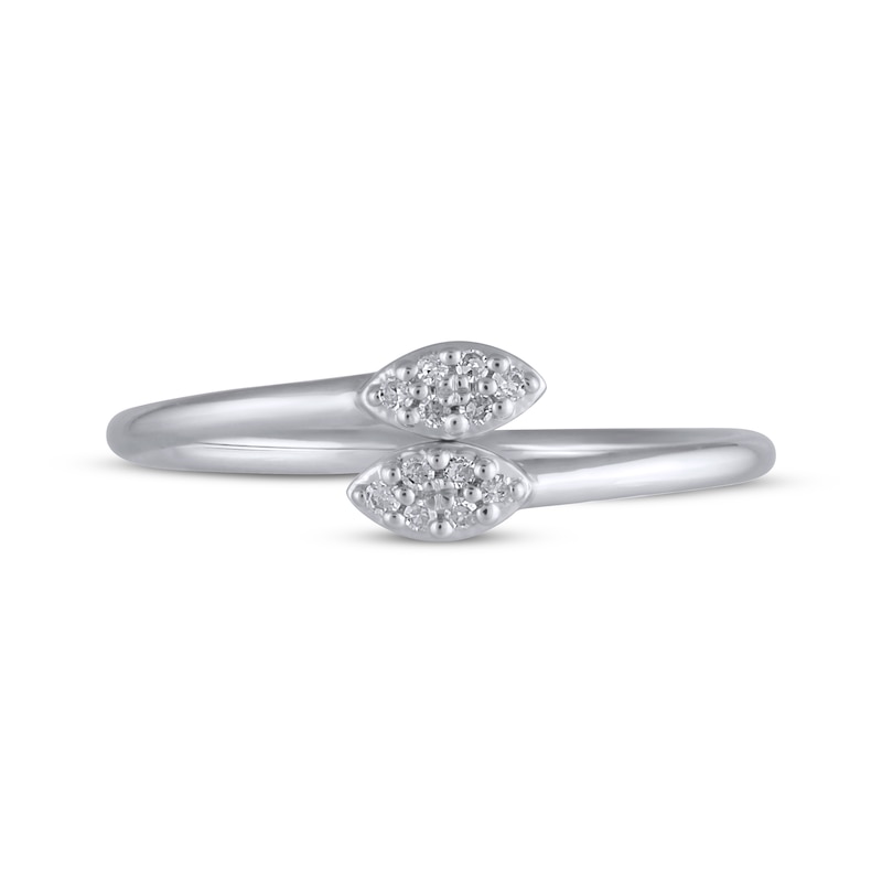 Main Image 3 of Multi-Diamond Marquise Ring 1/15 ct tw 10K White Gold