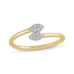 Multi-Diamond Marquise Ring 1/15 ct tw 10K Yellow Gold