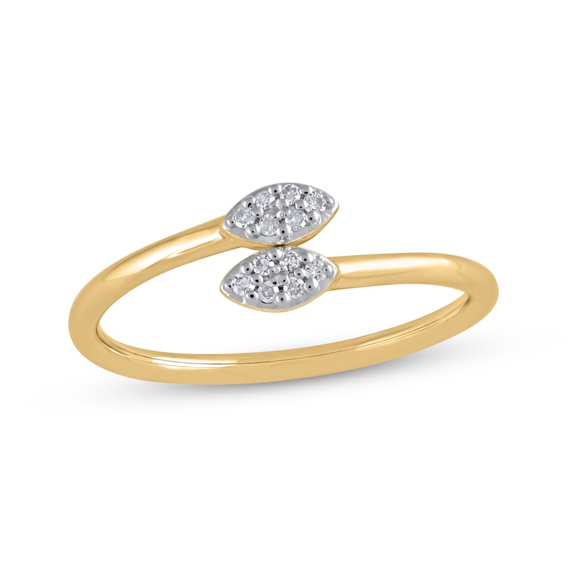 Main Image 1 of Multi-Diamond Marquise Ring 1/15 ct tw 10K Yellow Gold