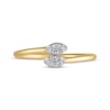 Thumbnail Image 3 of Multi-Diamond Marquise Ring 1/15 ct tw 10K Yellow Gold